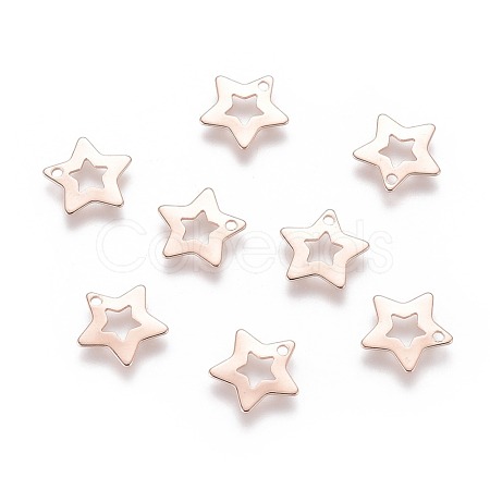 201 Stainless Steel Charms STAS-F192-028RG-1