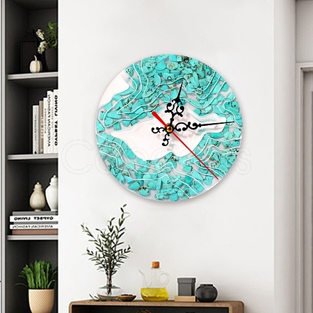 DIY Island Scenery Clock Silicone Molds DIY-E055-43-1