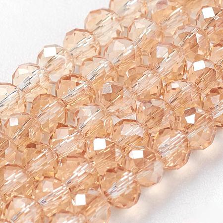 Electroplate Glass Beads Strands EGLA-D020-3x2mm-71-1