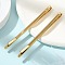 Snap Hair Clips, Hair Accessories for Woman Girls, Real 18K Gold Plated, 60.5x2x2mm