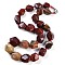 Natural Red Rainbow Jasper Nuggets Beaded Necklaces for Women Men, 20.08~21.26 inch(51~54cm)