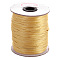 Nylon Cord, Satin Rattail Cord, for Beading Jewelry Making, Chinese Knotting, Wheat, 2mm, about 50yards/roll(150 feet/roll)