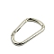 Zinc Alloy Spring Gate Rings, Platinum, 74mm