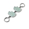 Cartoon Cat Alloy Enamel Bag Extender Chains, with Ring Clasps, for Bag Straps Replacement Accessories, Platinum, Light Blue, 145mm