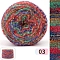 2-Ply Wool Yarn, for Knitting & Crochet, Colorful, 1.5mm