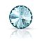 Preciosa&reg MAXIMA Crystal Round Stones, Czech Crystal, Bicone(436 11 177 Rivoli), Dura Foiling, 60010 Aqua Bohemica, SS29(6.15~6.35mm)