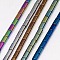 Electroplate Non-magnetic Synthetic Hematite Beads Strands, Column, Grade A, Mixed Color, 2.75x2mm, Hole: 1mm, about 135pcs/strand, 16 inch