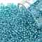 TOHO Round Seed Beads, Japanese Seed Beads, (23) Silver Lined Light Turquoise, 11/0, 2.2mm, Hole: 0.8mm, about 1103pcs/10g