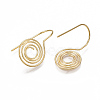 Brass Earring Hooks KK-S350-068G-2