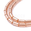 Electroplate Glass Beads Strands EGLA-K014-B-PL01-4