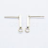 Long-Lasting Plated Brass Stud Earring Findings X-KK-K204-163G-NF-1