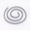 Men's 304 Stainless Steel Curb Chain Necklaces NJEW-O102-05P-1