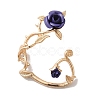 Alloy Rose Climber Wrap Around Stud Earrings for Women EJEW-A096-01B-2