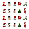 20Pcs 10 Style Christmas Themed Handmade Lampwork Beads LAMP-LS0001-09-2