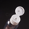 BENECREAT 120ml Transparent Plastic Flip Top Cap Bottle Sets MRMJ-BC0001-58-5