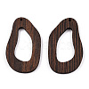 Natural Wenge Wood Big Pendants WOOD-T023-60-3