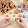 BENECREAT 56Pcs 9 Style Cork Bottle Stoppers FIND-BC0005-30-3