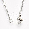 Non-Tarnish 201 Stainless Steel Pendant Necklaces NJEW-T009-JN033-1-45-3