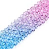 Baking Painted Glass Bead Strands DGLA-A039-T6mm-A06-4