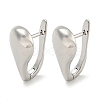 Brass Hoop Earrings EJEW-L211-011A-P-1