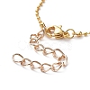 Brass Ball Chains Necklaces X-NJEW-JN02838-02-3