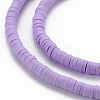 Handmade Polymer Clay Bead Strands X-CLAY-T002-4mm-57-3