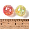 UV Painted Acrylic Beads OACR-H123-04-3