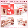 BENECREAT 20Pcs Plastic Nail Art Case CON-BC0007-39-4