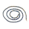 Electroplate Glass Beads Strands EGLA-K014-A-FP08-3