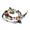 Mixed Electroplate Glass Beads Strands X-EGLA-A003-01-2