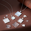 Unicraftale DIY Blank Square Pendant Making Kit DIY-UN0005-47-2