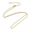 Brass Cable Chain Necklaces Making MAK-L025-05G-1
