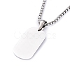 304 Stainless Steel Double Layer Necklaces NJEW-M181-03P-3