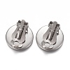304 Stainless Steel Clip-on Earring Setting STAS-P249-23A-P-2