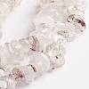 Natural White Lodolite Quartz Chips Beads Strands G-D0002-A03-3