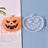 Halloween DIY Jack-O-Lantern Pendant Silicone Molds X-DIY-P006-55-1