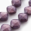 Opaque Solid Color Glass Beads Strands GLAA-E405-04-A01-1