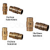 SUNNYCLUE Brass Locking Tube Magnetic Clasps KK-SC0001-11-2