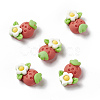 Opaque Resin Cabochons RESI-G036-I05-1
