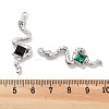 Rack Plating Alloy Rhinestone Pendants PALLOY-F311-22P-3