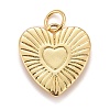 Rack Plating Real 18K Gold Plated Brass Pendants KK-E260-01G-I-2