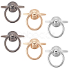 WADORN 6Pcs 3 Colors Zinc Alloy Ring Suspension Clasps FIND-WR0007-59-1