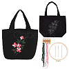 DIY Ethnic Style Embroidery Canvas Bags Kits DIY-WH0401-43-1