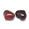 Natural Brecciated Jasper Heart Palm Stone G-F637-11H-3