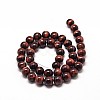 Natural Red Tiger Eye Bead Strands X-G-P072-52-8mm-A-2