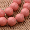 Polished Round Grade A Shell Pearl Bead Strands BSHE-M027-6mm-20-1