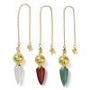 Mixed Gemstone Dowsing Pendulum Big Pendants G-H281-42G-2