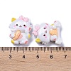 Opaque Cute Cat with Food Resin Decoden Cabochons RESI-B024-09-3