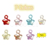 70Pcs 7 Colors Transparent Crackle Acrylic Pendants Set MACR-YW0001-90-2