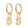 Stainless Steel Number 8 Dangle Earrings for Women KV1004-1-1